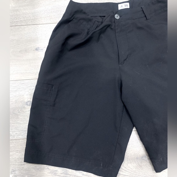 Mens Adidas Black Golf Shorts - Picture 2 of 9